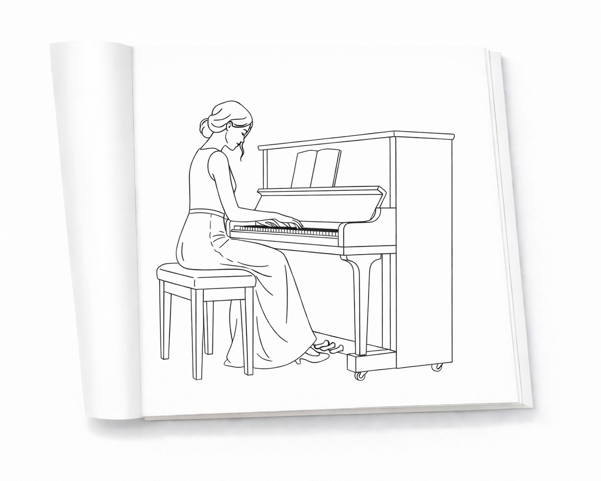 Interior view of cozy moments coloring book for mindful and relaxing breaks
