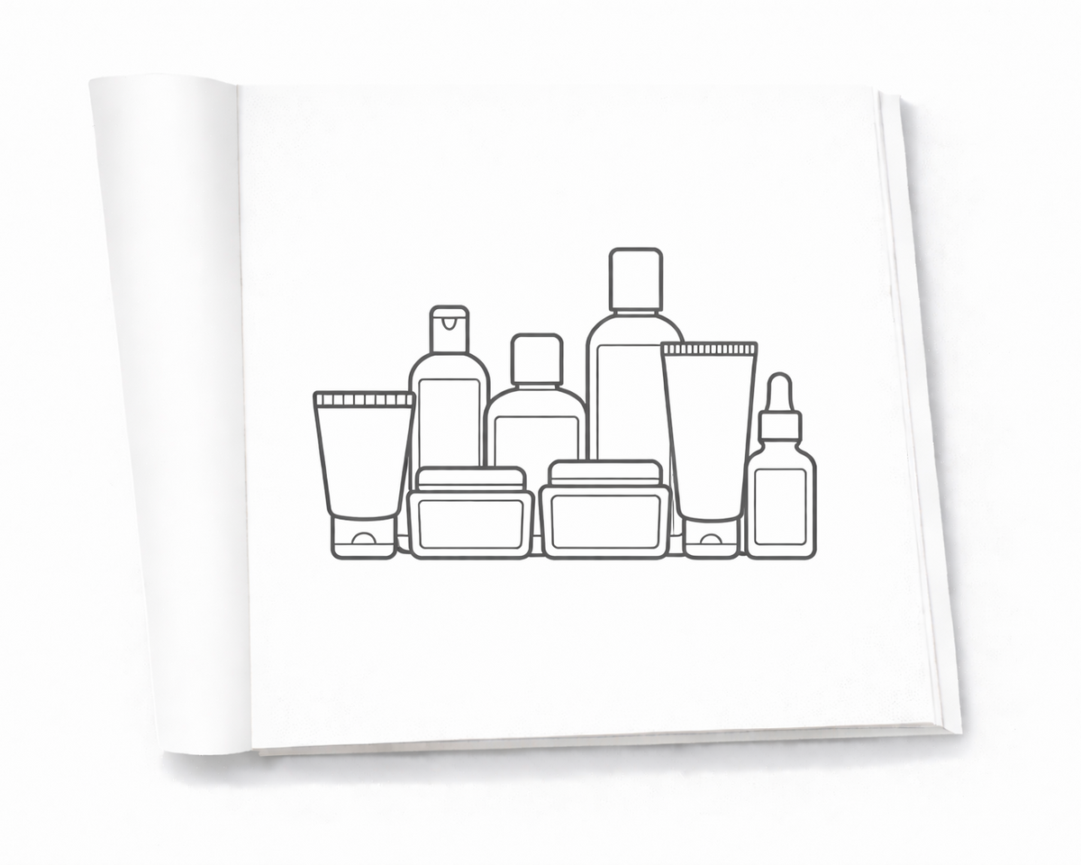 Open self care coloring book pages focused on relaxation and wellness