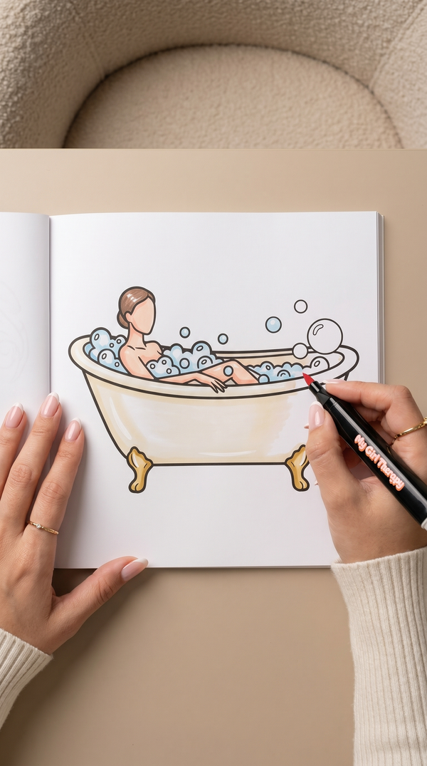 Coloring book page preview