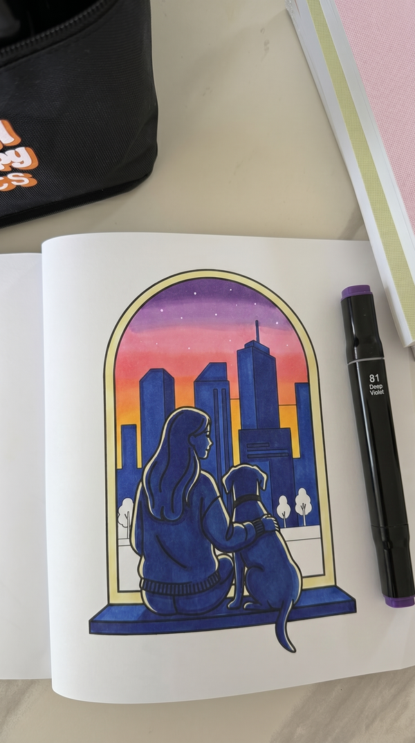 Coloring book page preview